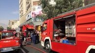 آتش گرفتن پاساژ تجاری در میدان امام حسین(ع)