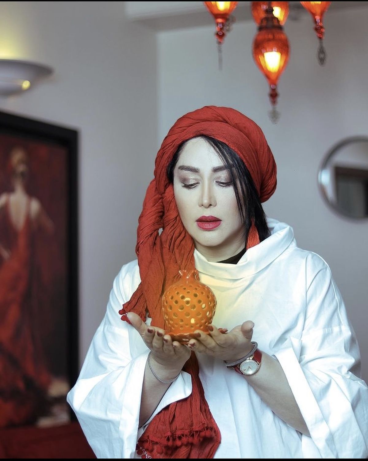 استایل یلدایی سارا منجزی پور + عکس