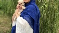 مرجانه گلچین و توله سگ بامزه اش + عکس