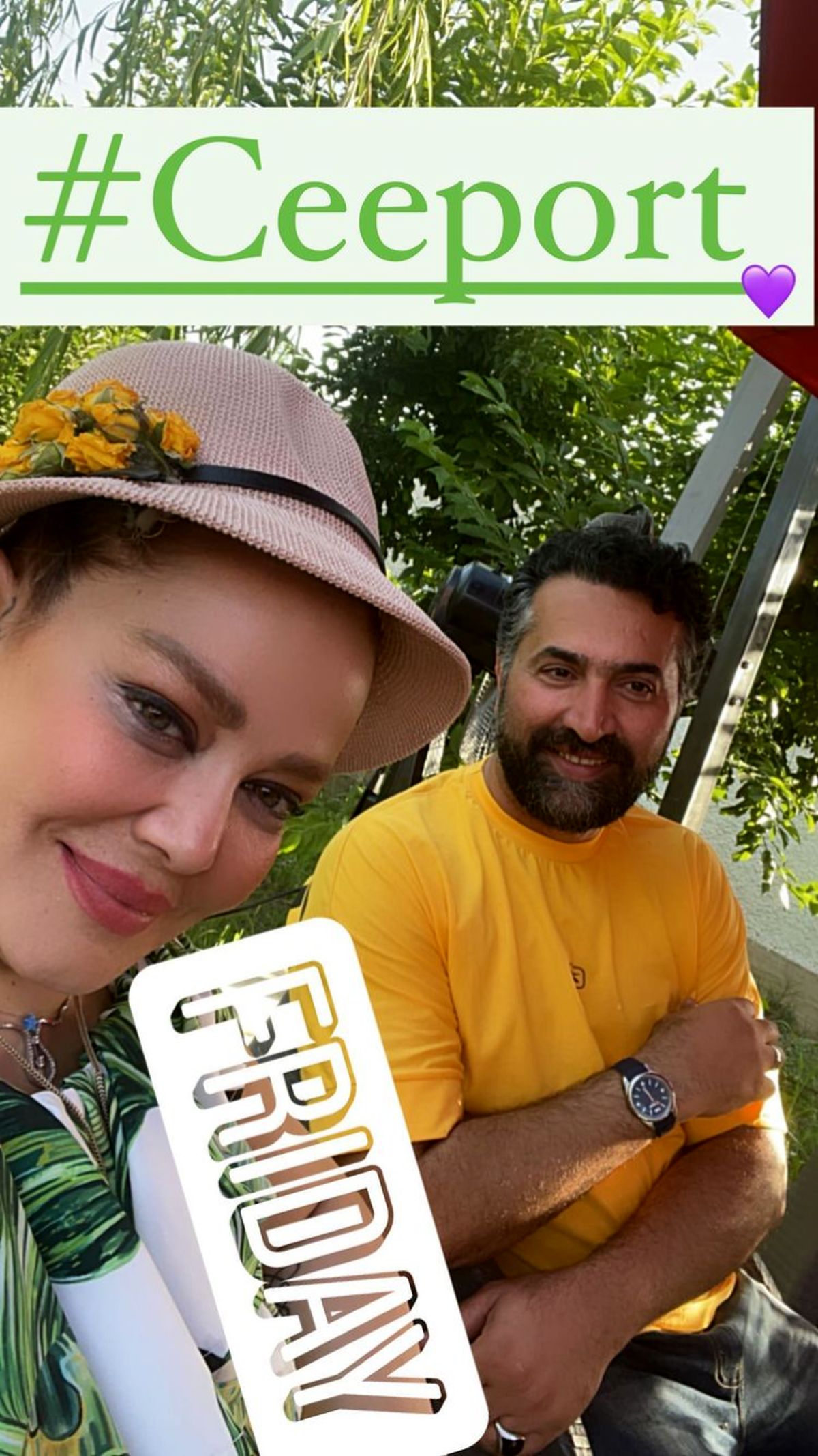 تیپ تابستونی بهاره رهنما و حاجیشون + عکس