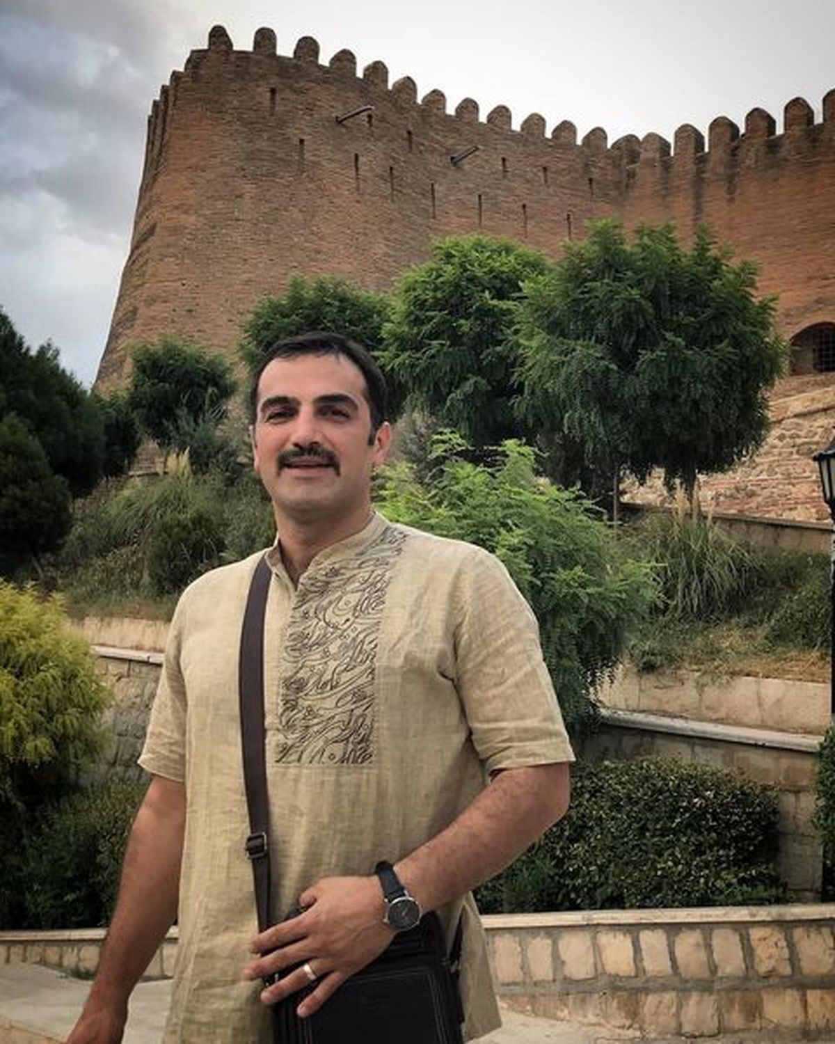 کوروش سلیمانی در قلعه فلک الافلاک + عکس