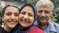 جوانه دلشاد در کنار والدینش + عکس