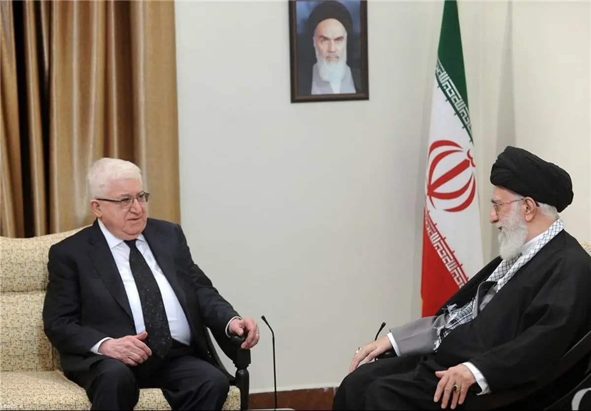 فؤاد معصوم با امام خامنه‌ای دیدار کرد 