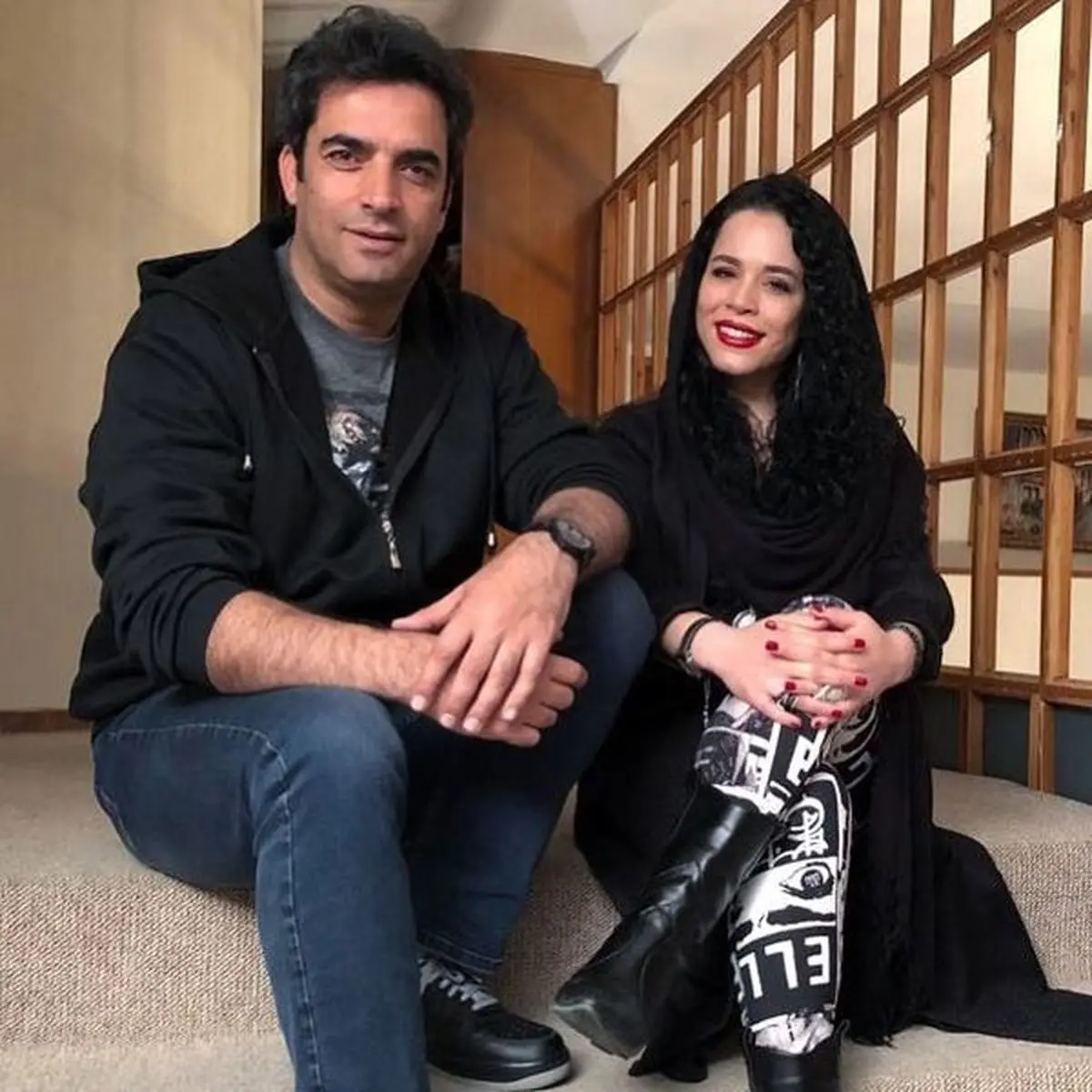 منوچهر هادی در کنار بازیگری که بازیگر به دنیا آمده است! 