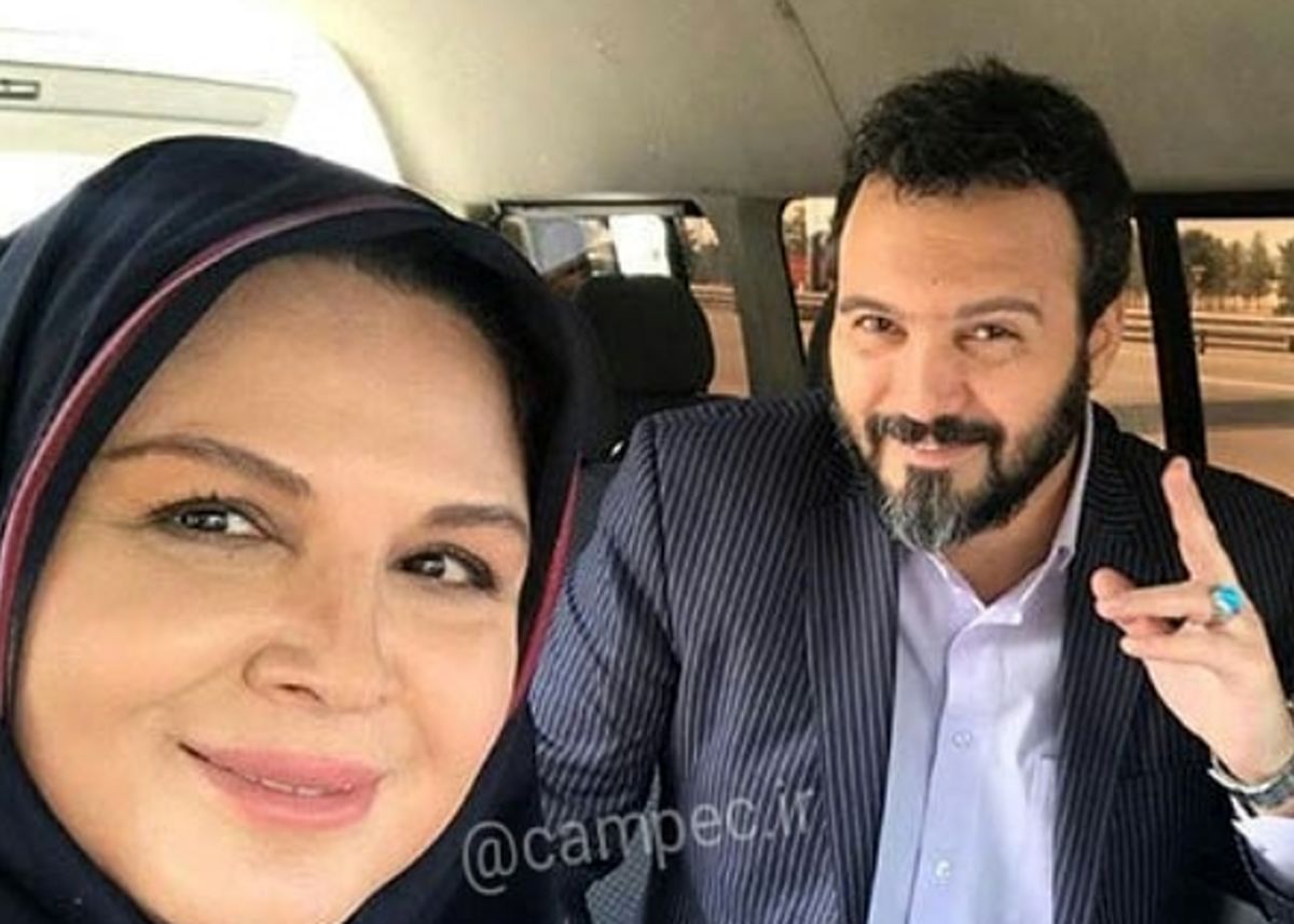 کامبیز دیرباز و شهره سلطانی در پشت صحنه «شرایط خاص»
