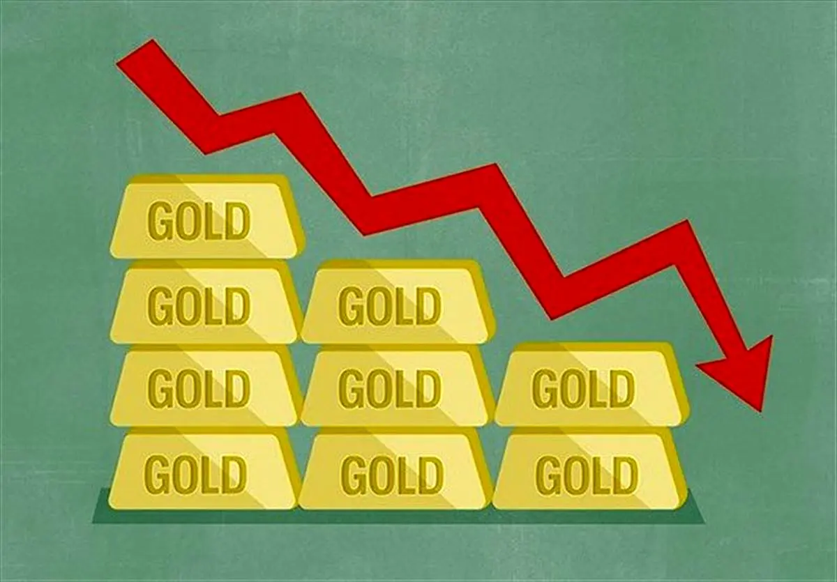کاهش قیمت طلا در معاملات دیروز