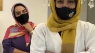 خانم بازیگر و دوستش در خانه + عکس