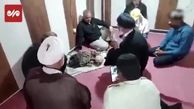 عزاداری بر پیکر شهیدی که هنگام برپایی موکب در شلمچه پیدا شد
