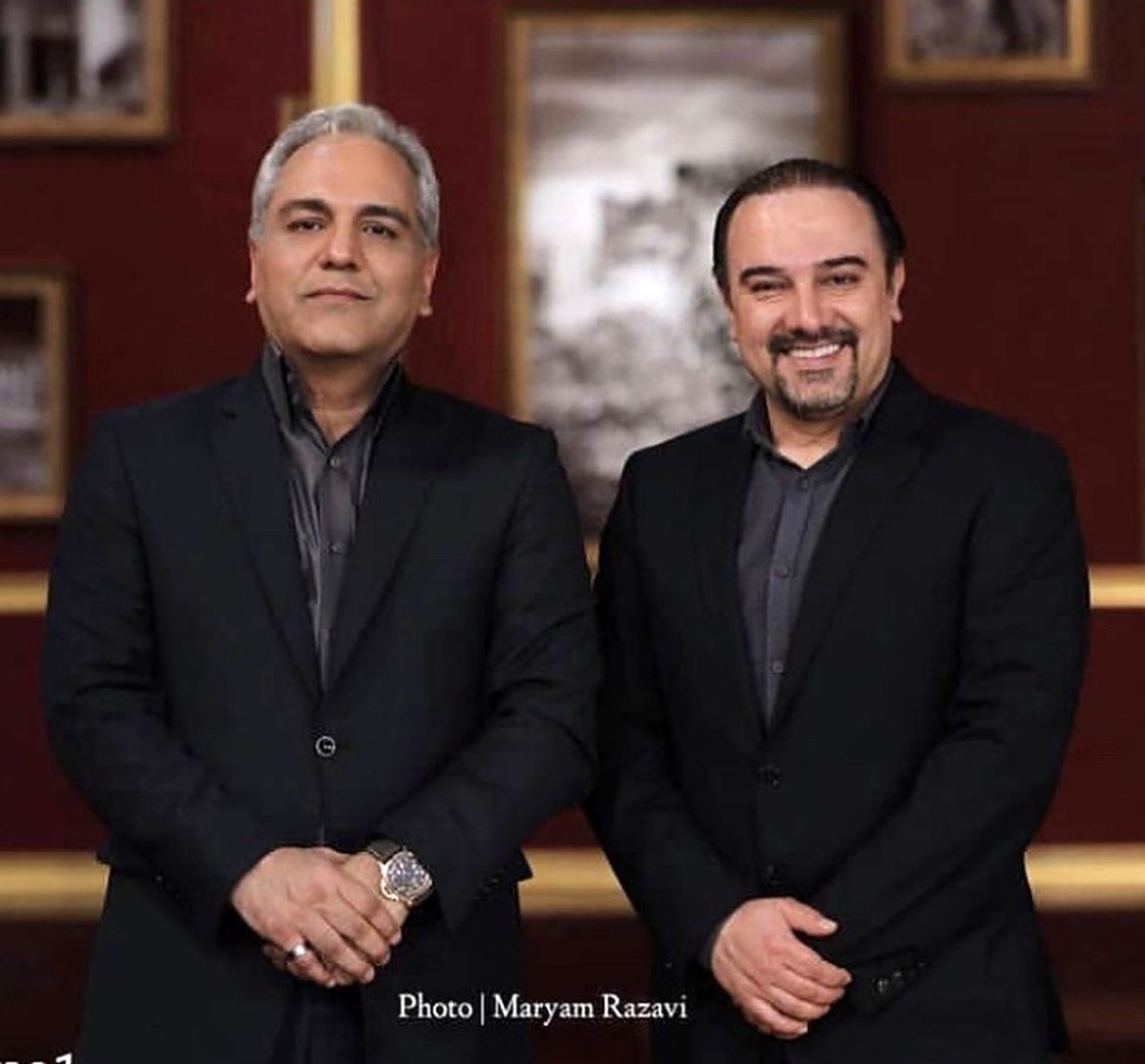 دو بازیگر به نام قهوه تلخ در یک برنامه تلویزیونی + عکس
