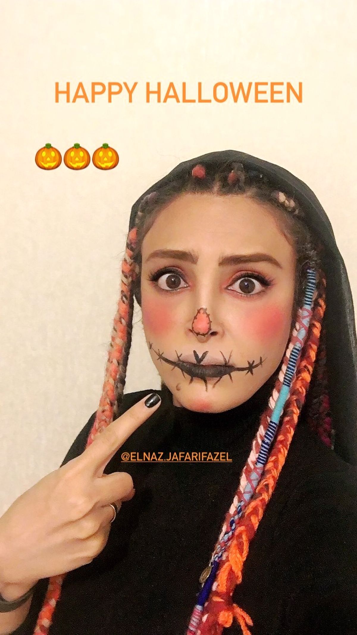 گریم‌‌ هالووینی‌خانم بازیگر + عکس