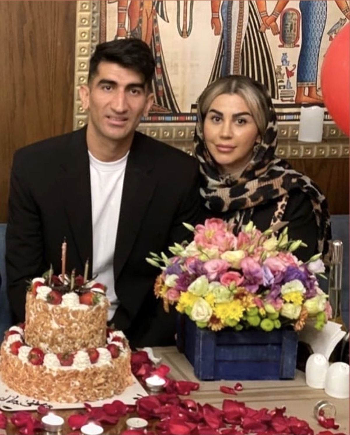 علیرضا بیرانوند و همسرش + عکس