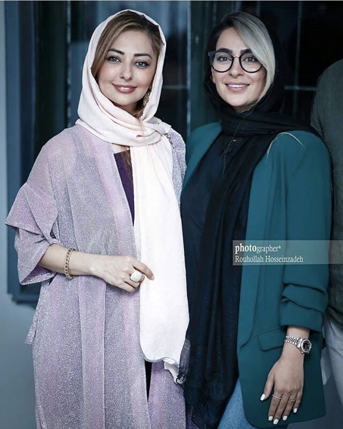 سمانه پاکدل و نفیسه ر‌وشن‌در افتتاحیه نمایشگاه عکس‌هادی‌کاظمی + عکس