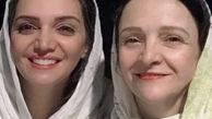 الهام پاوه نژاد در کنار گلاب آدینه + عکس