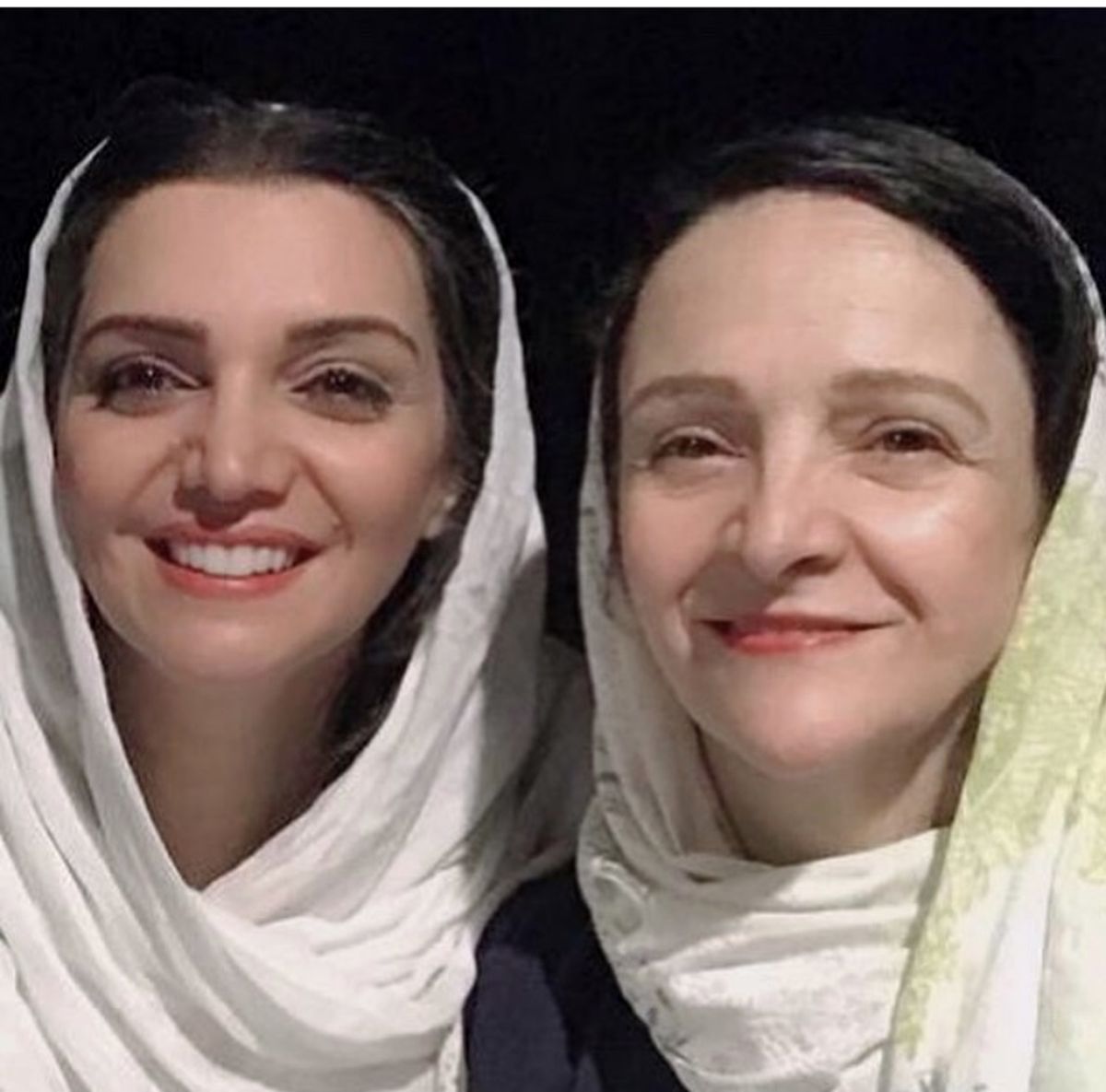 الهام پاوه نژاد در کنار گلاب آدینه + عکس