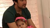 عکس عاشقانه شاهرخ استخری و دخترش