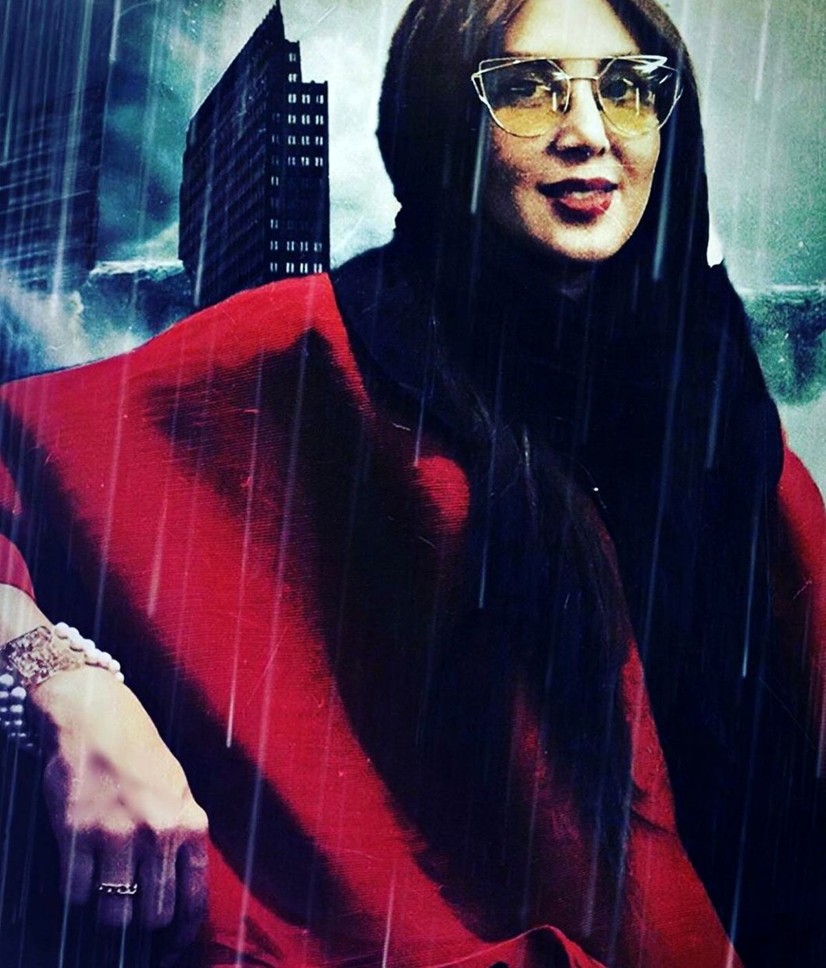 عکس لیلا بلوکات در شهر کارتون ها!