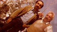 جوانی های پدر سپند امیرسلیمانی در کنار جمشید مشایخی 