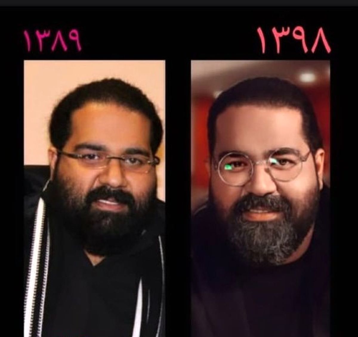قیافه بدون تغییر رضا صادقی در گذر زمان+عکس