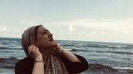 فاطمه هاشمی کنار دریا + عکس