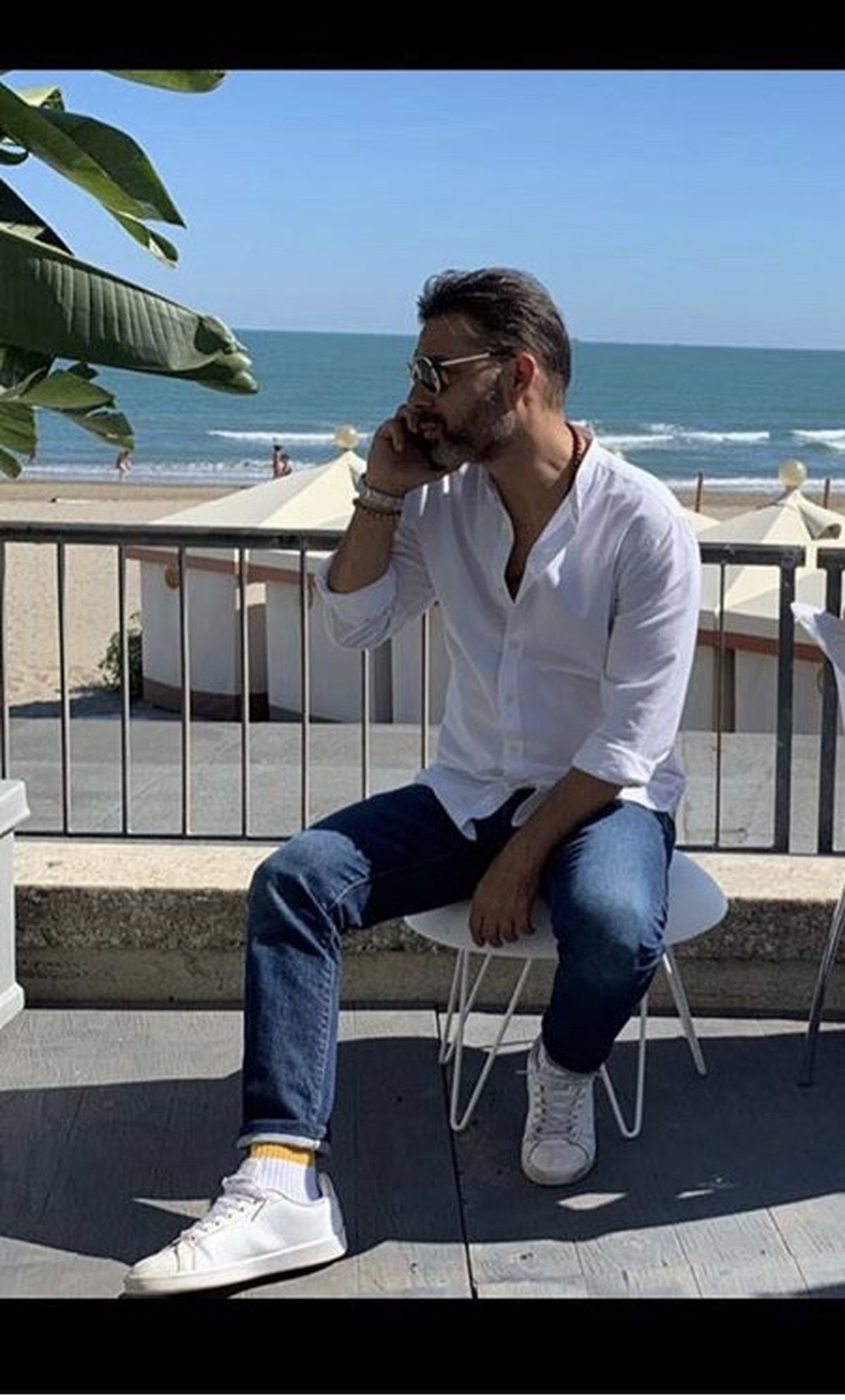 بازیگر مشهور ایرانی در سواحل ایتالیا + عکس