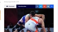 بازتاب مدال آوری کشتی گیران ایران در سایت اتحادیه جهانی