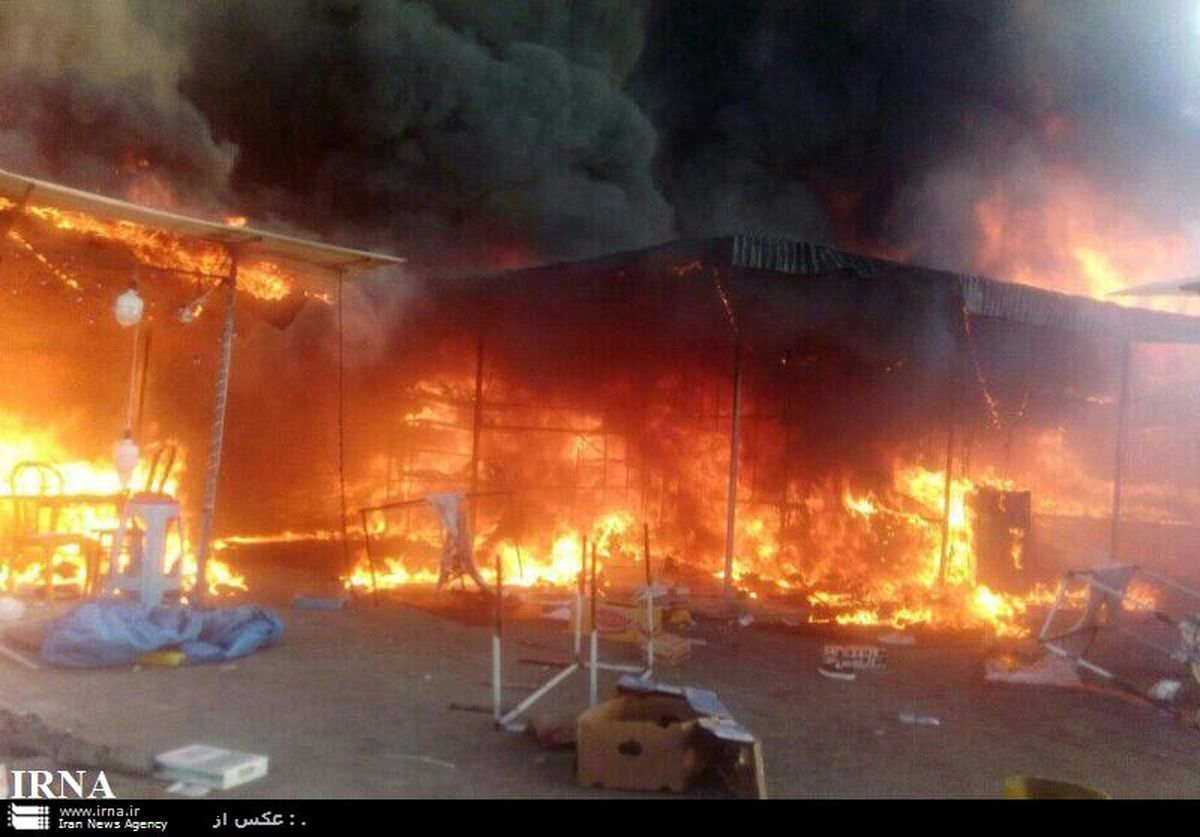 پرونده قضایی برای آتش سوزی بازارچه موقت کرج  تشکیل شد