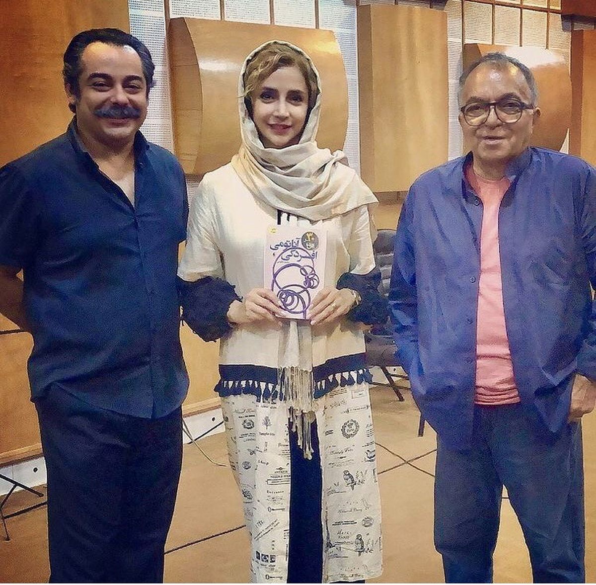 سام قریبیان در کنار بازیگر و کارگردان مشهور + عکس