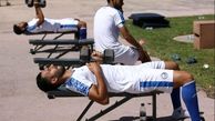استقلالی ها در چمن بدنسازی کردند