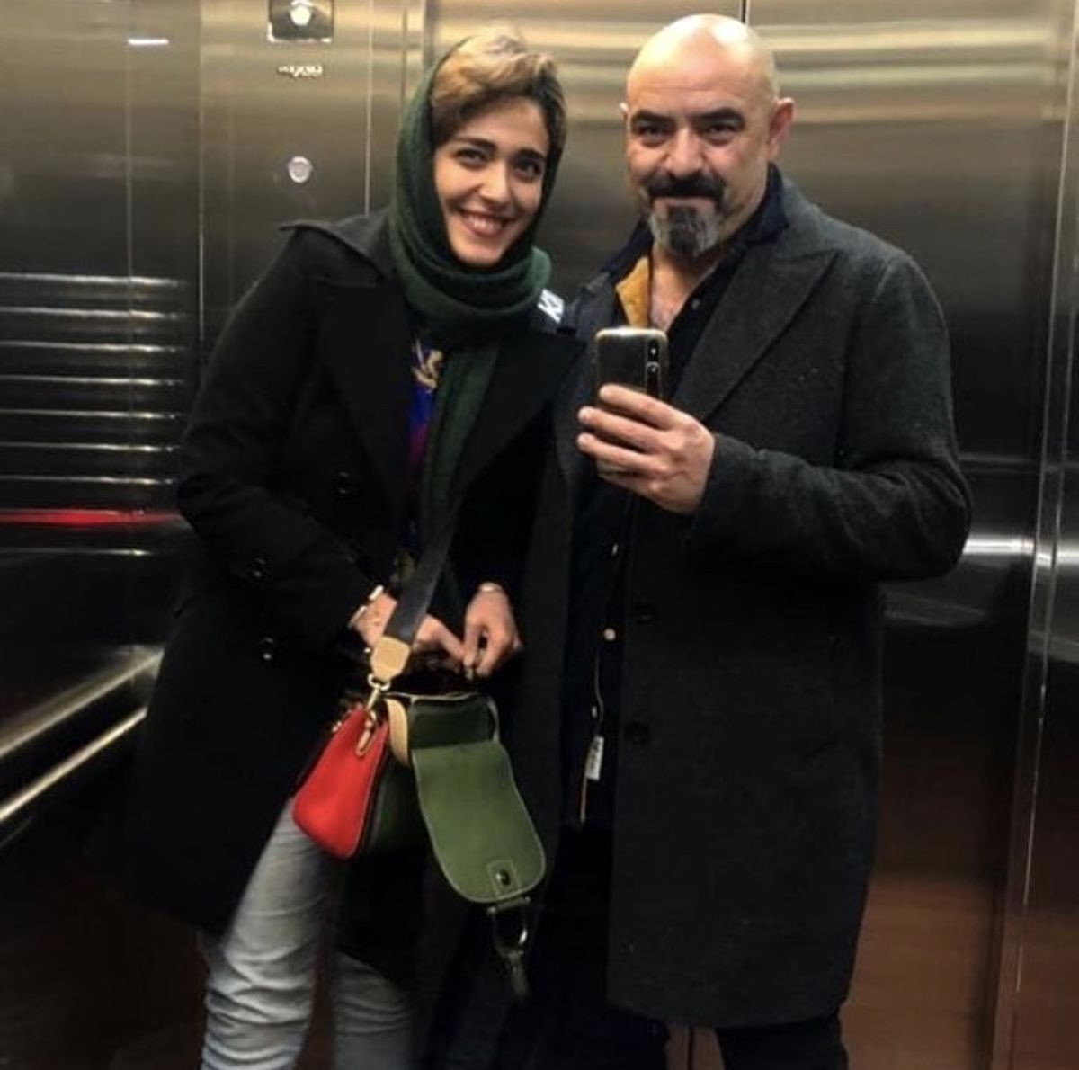 حسن معجونی و همسر جوانش + عکس