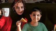 رستورانگردی سپیده خداوردی و پسرش + عکس