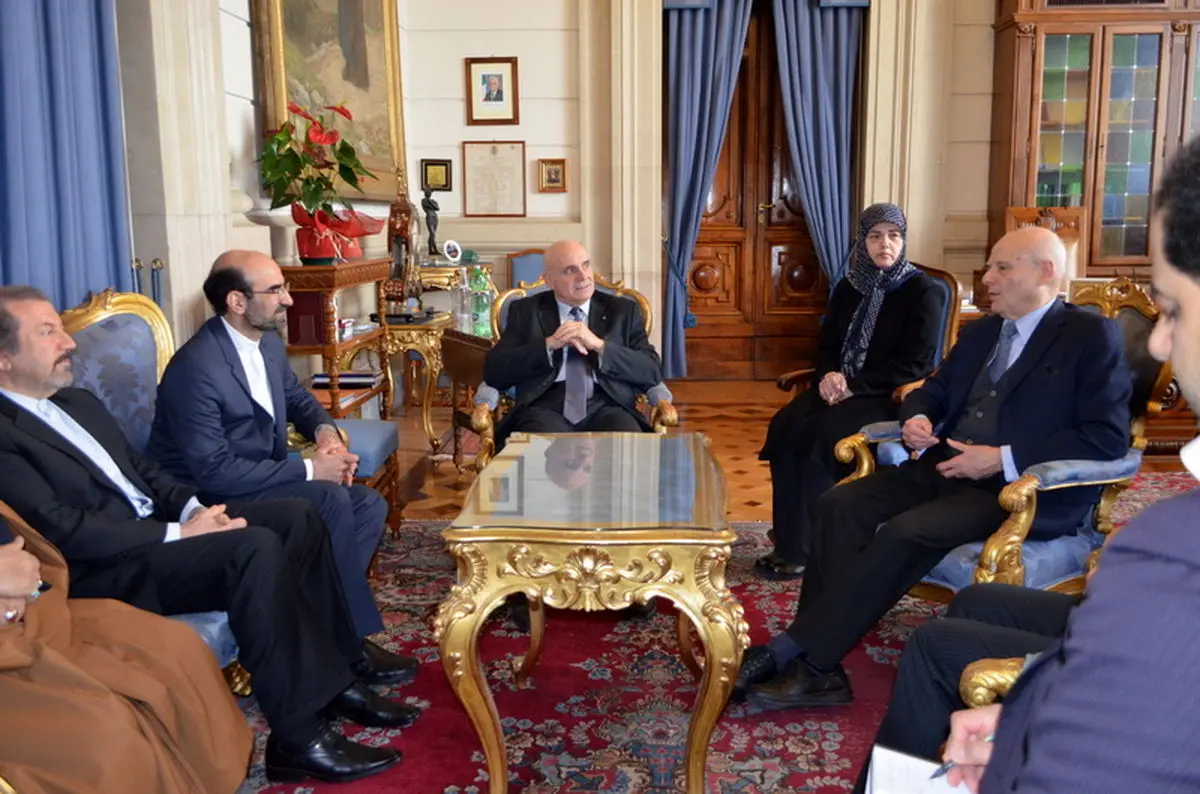 دیدارهیات دیوان عدالت اداری ایران با رئیس دیوان عالی ایتالیا
