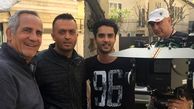 مصطفی زمانی و ساعد سهیلی در پشت صحنه «نهنگ آبى»
