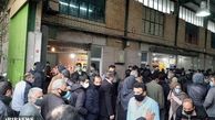 صف شلوغ  خرید مرغ در دوران کرونا+ تصاویر