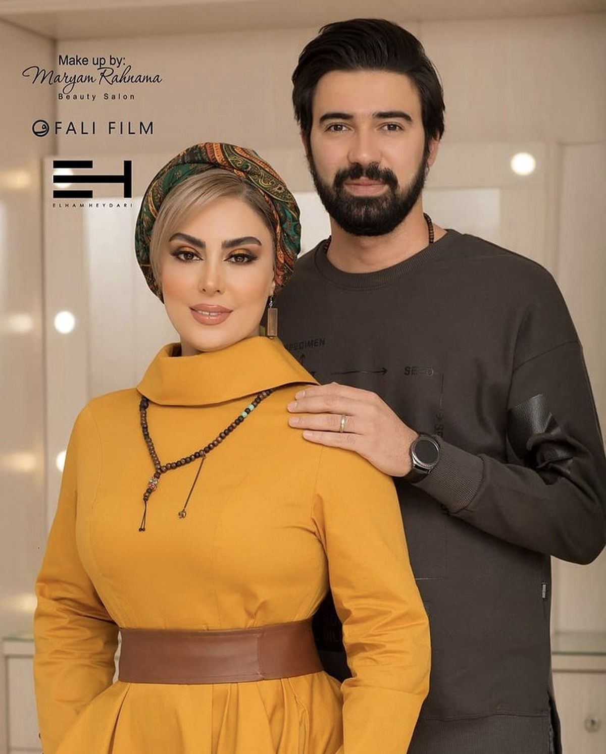 نیلوفر شهیدی و همسرش + عکس