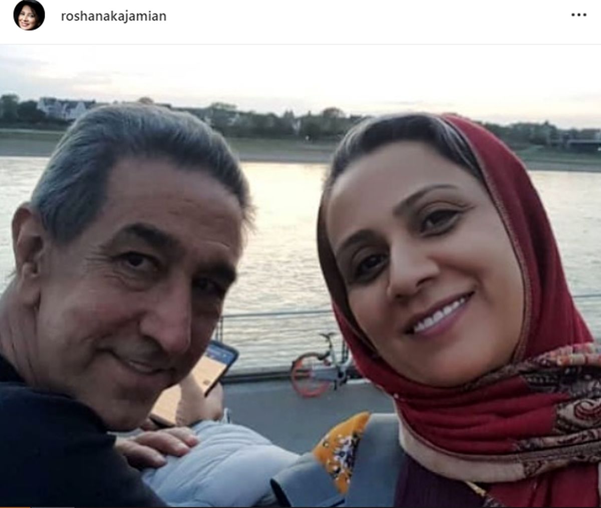 روشنک عجمیان شریک غم خانواده اوجی