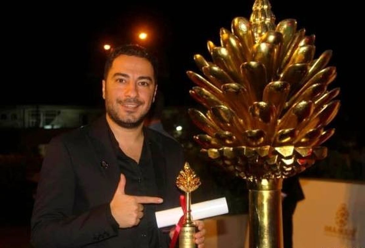 نوید محمدزاده  بهترین بازیگر مرد درجشنواره فیلم سلیمانیه