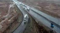 باران جاده های زنجان را فراگرفت