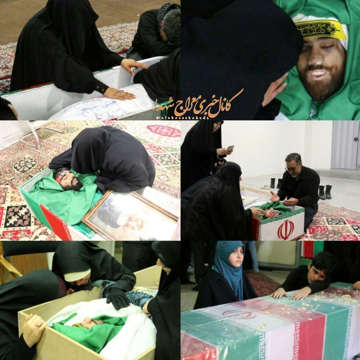 توضیحات معراج شهدا درباره تصویری از یک وداع با شهید مدافع حرم