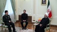 دیدار روحانی با وزیر دفاع ملی چین