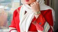 ست پاییزی  قرمز رنگ الهام حمیدی + عکس