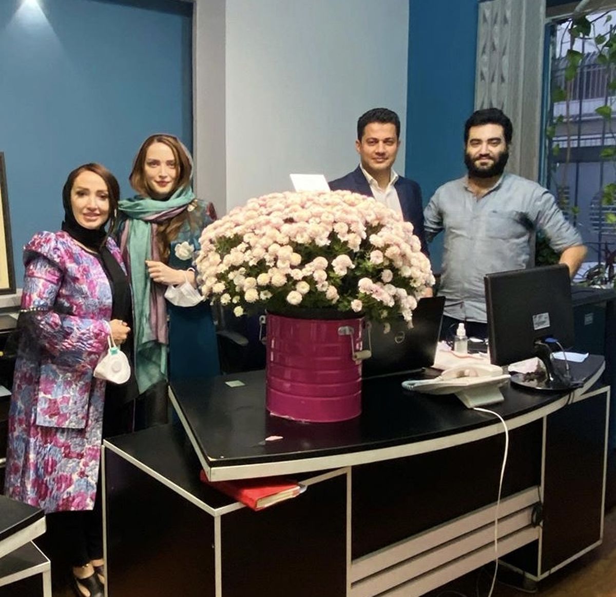 بهنوش طباطبایی در مطبش + عکس
