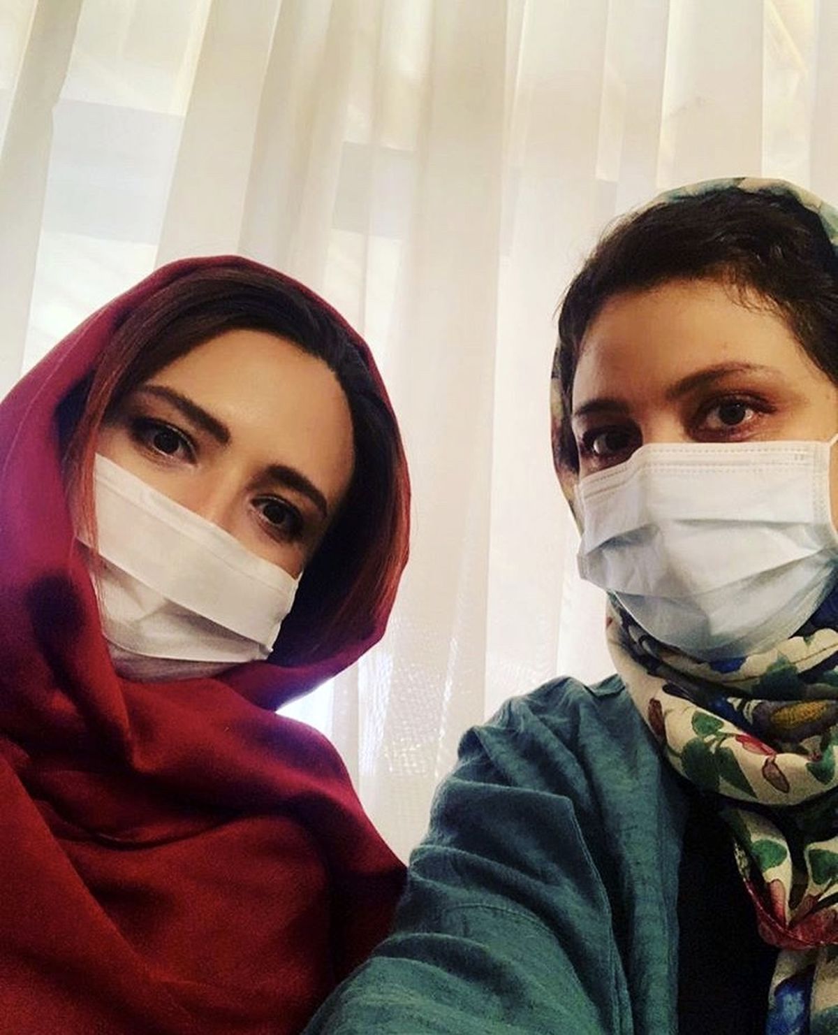شبنم‌ مقدمی‌ و گلاره عباسی در پویش ماسک بزنیم + عکس