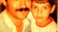 سام درخشانی در آغوش پدر+عکس