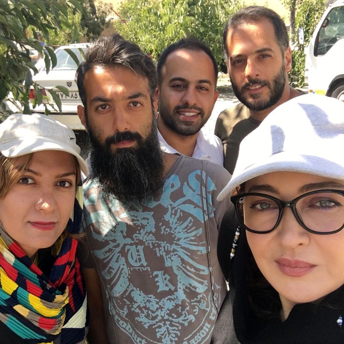 نیکی کریمی در پشت صحنه فیلم جدیدش+عکس