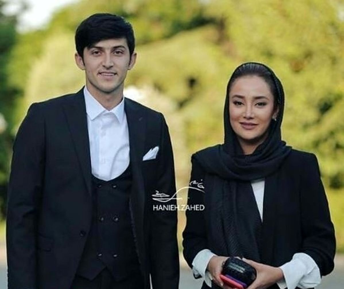 بهاره افشاری و آقای فوتبالیست بین المللی+عکس