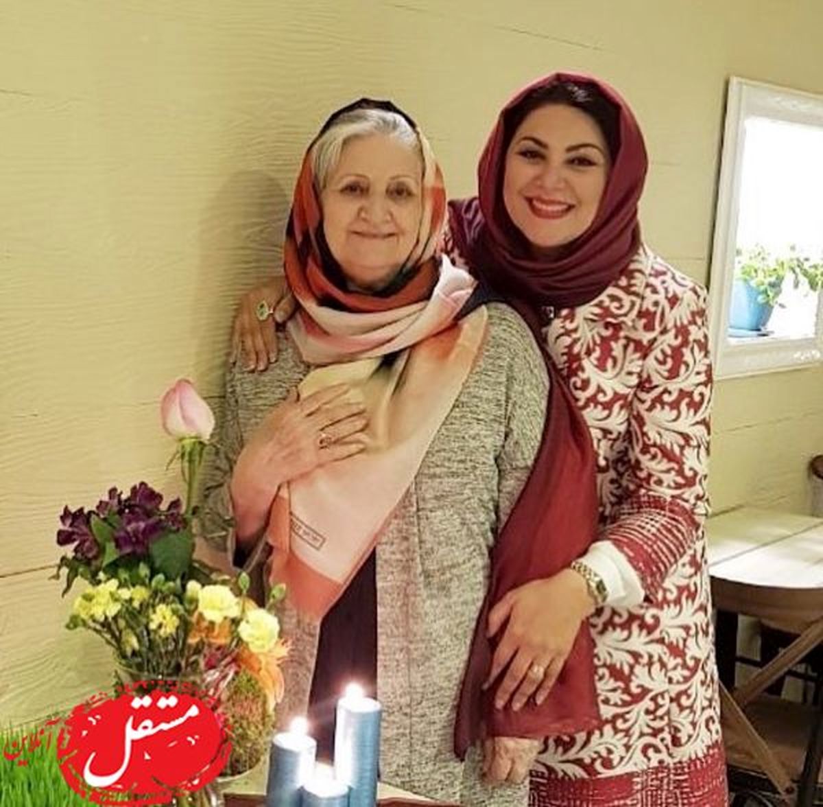 لاله اسکندری در کنار مادر زیبایش+عکس