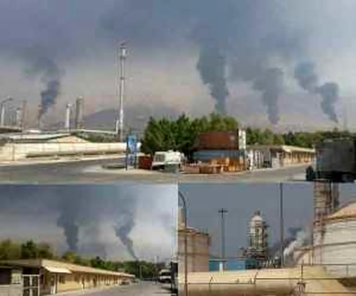 انفجار در مجتمع های پتروشیمی در منطقه ویژه پارس جنوبی