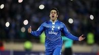 خسرو حیدری روی تخت پادشاهی استقلال/عکس