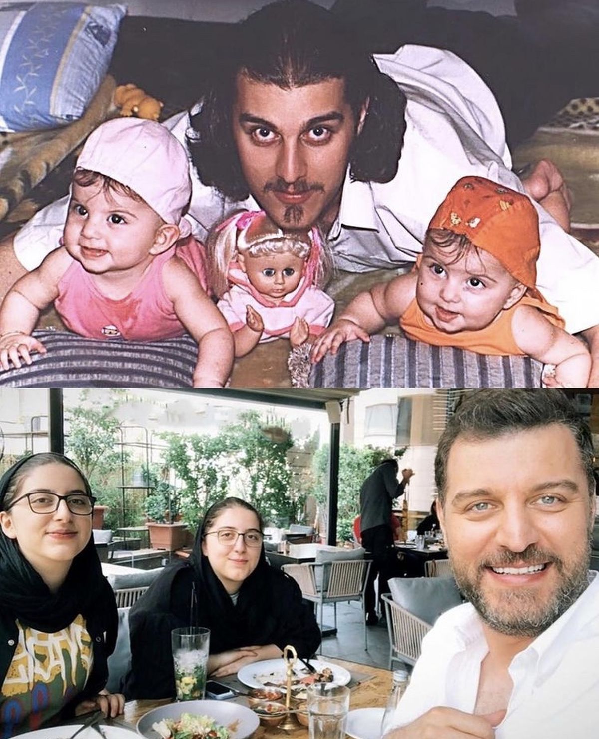 باربد بابایی و دخترانش در گذر زمان + عکس