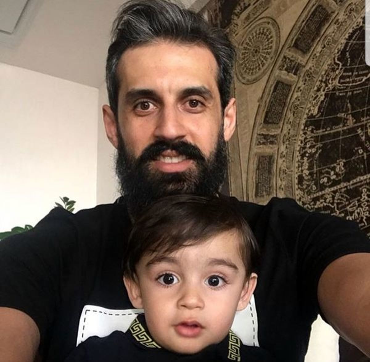 سعید معروف وخواهرزاده اش + عکس